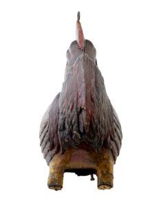 French 19th Century Carved Solid Wood Rooster Shop Display — thumbnail 6