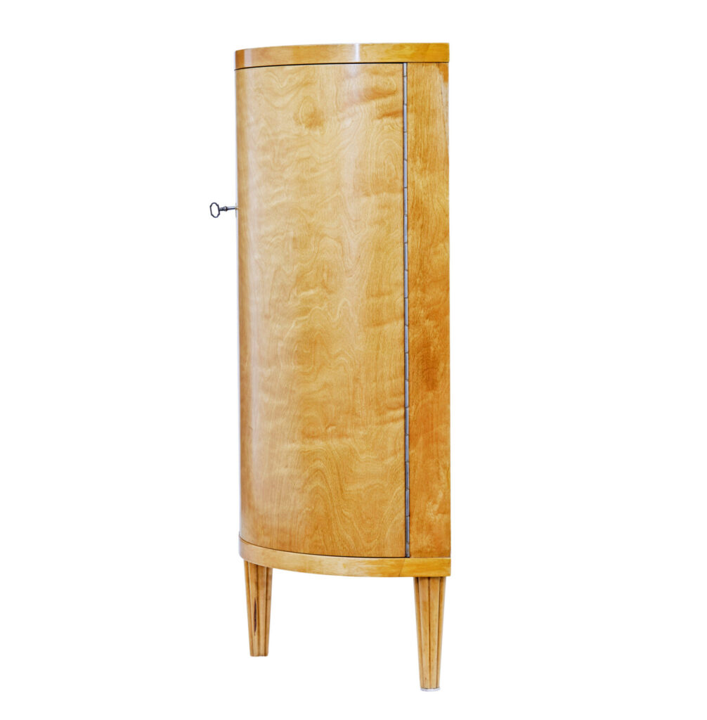 Swedish Mid Century Shaped Low Open Bookcase — image 6