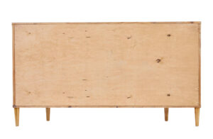 Swedish Mid Century Shaped Low Open Bookcase — thumbnail 5