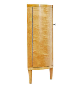 Swedish Mid Century Shaped Low Open Bookcase — thumbnail 7
