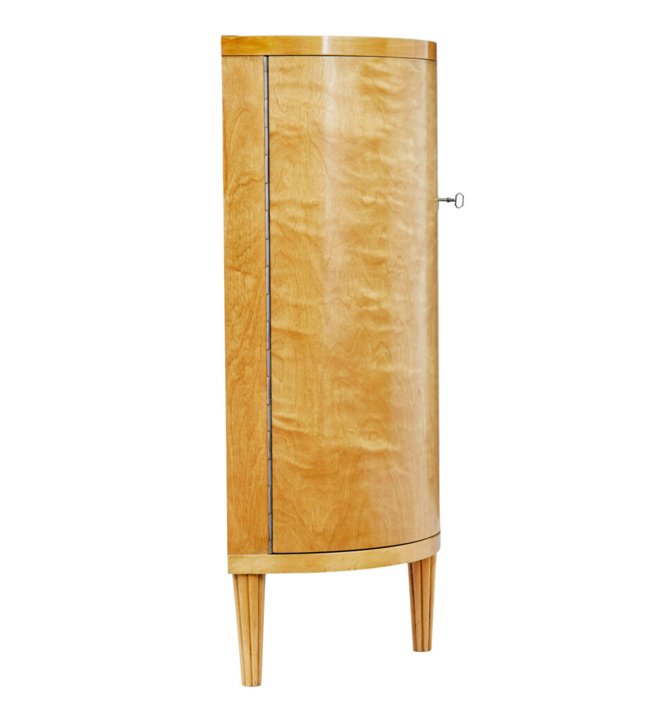 Swedish Mid Century Shaped Low Open Bookcase — image 7