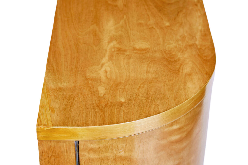 Swedish Mid Century Shaped Low Open Bookcase — image 2