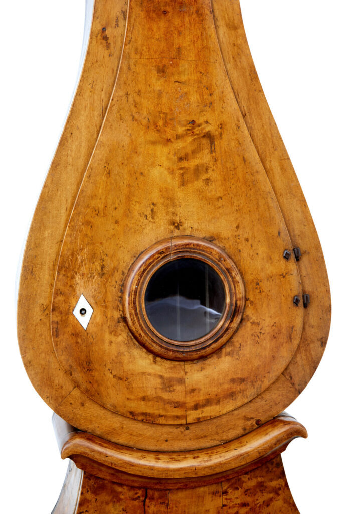 19th Century Swedish Birch Long Case Mora Clock — image 3