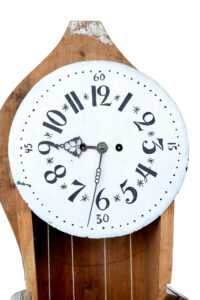 19th Century Swedish Birch Long Case Mora Clock — thumbnail 2