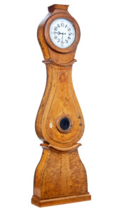 19th Century Swedish Birch Long Case Mora Clock — thumbnail 7