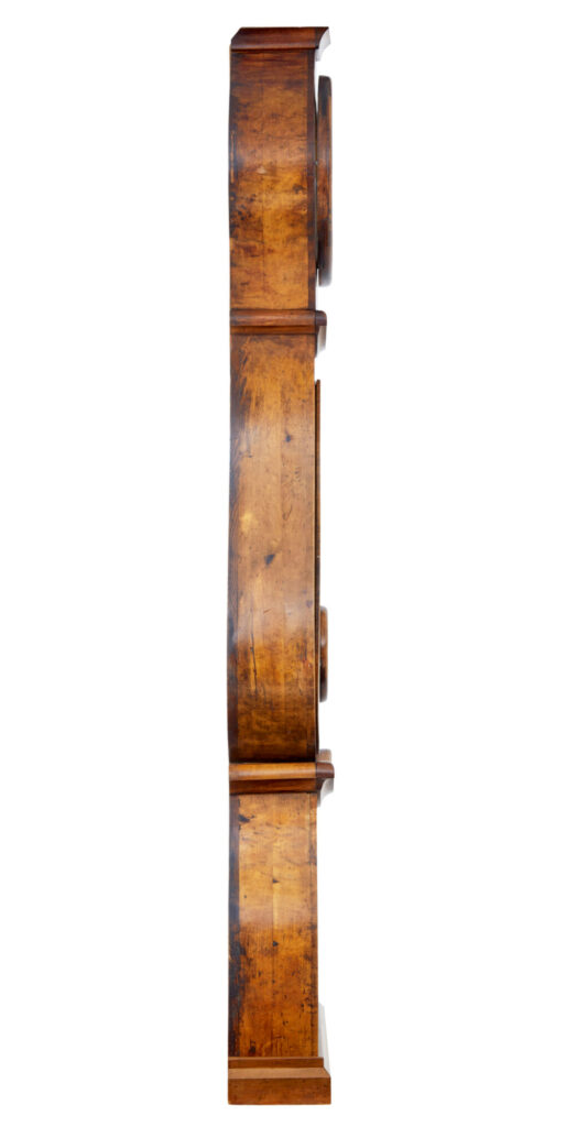 19th Century Swedish Birch Long Case Mora Clock — image 6