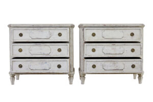 Pair of Swedish Painted 19th Century Commodes — thumbnail 9