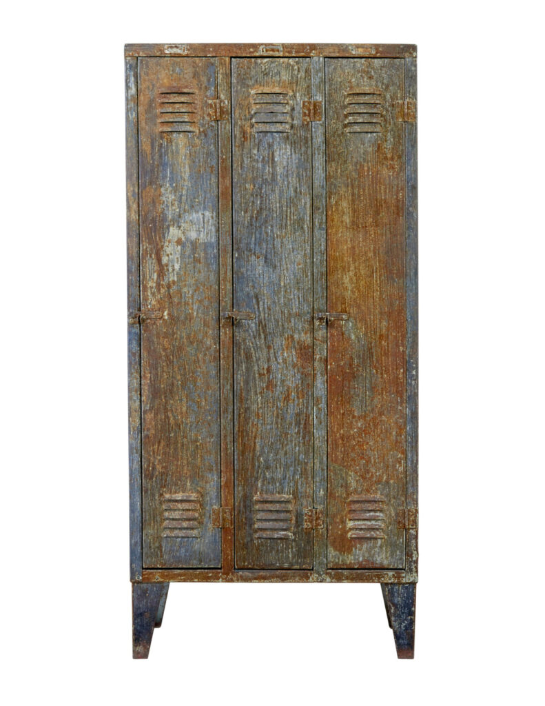 Mid 20th Century Distressed Industrial Cabinet — image 7