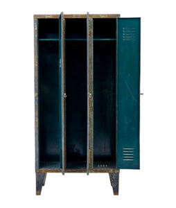 Mid 20th Century Distressed Industrial Cabinet — thumbnail 6