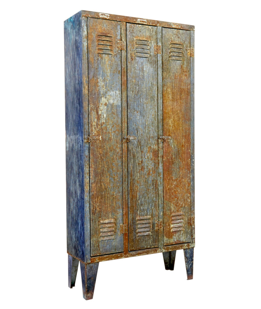 Mid 20th Century Distressed Industrial Cabinet — image 1