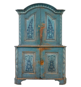 Early 19th Century Original Painted Tuna Region Swedish Cabinet — thumbnail 14