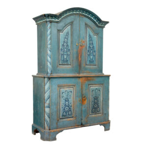Early 19th Century Original Painted Tuna Region Swedish Cabinet — thumbnail 1
