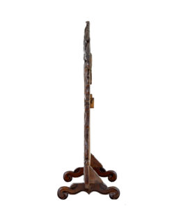 Late 19th Century Carved Oak Rococo Revival Vanity Mirror — thumbnail 4