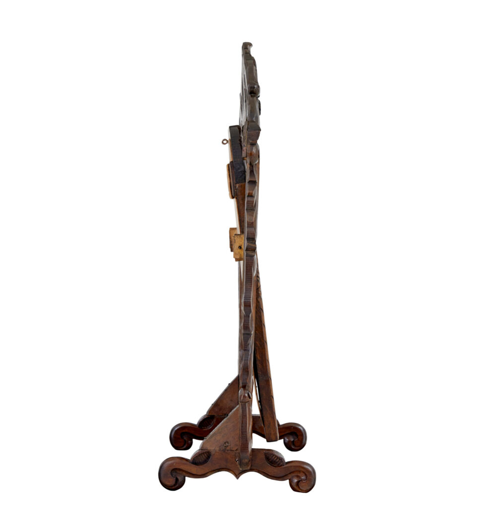 Late 19th Century Carved Oak Rococo Revival Vanity Mirror — image 6