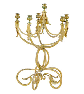 19th Century French Ormolu Six-Candle Candelabra — thumbnail 2