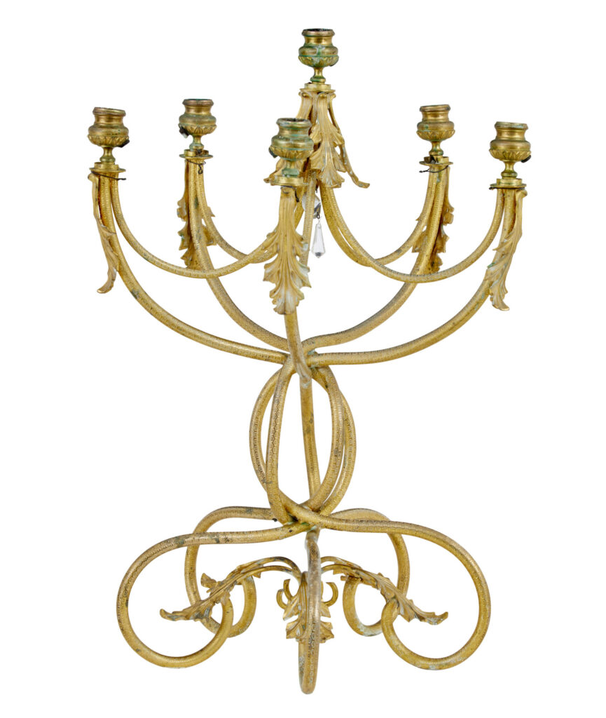 19th Century French Ormolu Six-Candle Candelabra