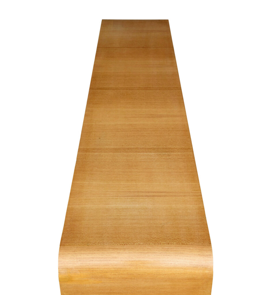 Mid 20th Century Elm and Burr Low Open Bookcase by Bodafors — image 2