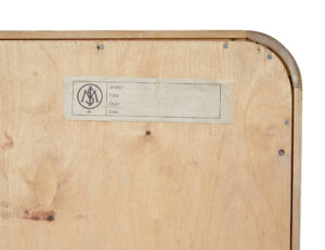 Mid 20th Century Elm and Burr Low Open Bookcase by Bodafors — thumbnail 4