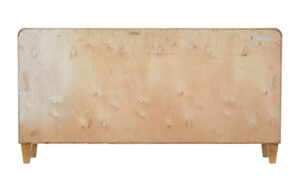Mid 20th Century Elm and Burr Low Open Bookcase by Bodafors — thumbnail 5