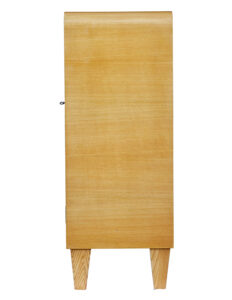 Mid 20th Century Elm and Burr Low Open Bookcase by Bodafors — thumbnail 7
