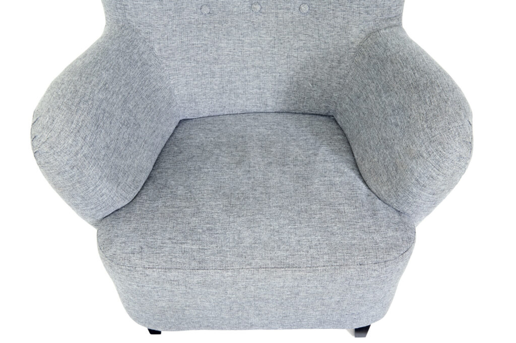 Contemporary Scandinavian Grace Armchair with Stool — image 6