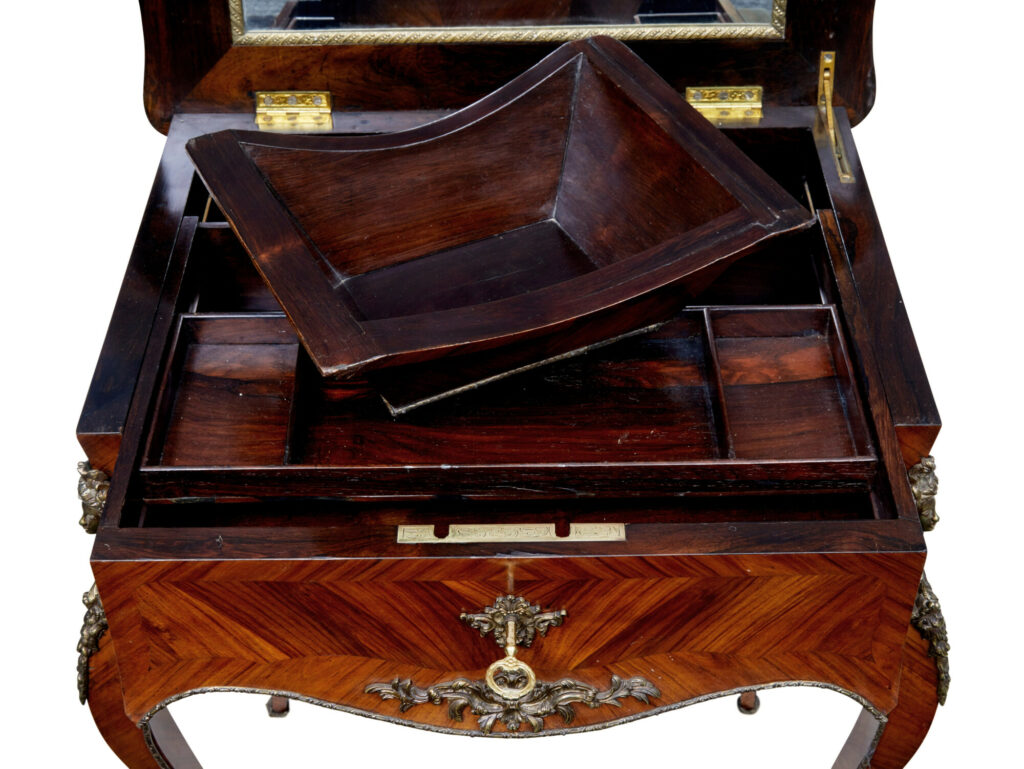 19th Century French Kingwood Sewing Work Table — image 3