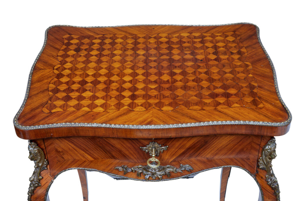 19th Century French Kingwood Sewing Work Table — image 5