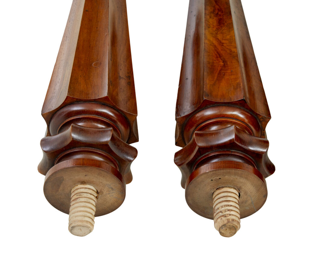Set of 4 19th Century Mahogany Dining Table Legs for Project — image 2