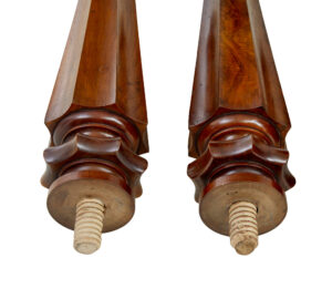 Set of 4 19th Century Mahogany Dining Table Legs for Project — thumbnail 2