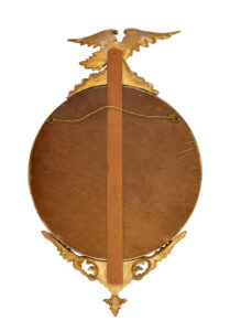 19th Century Carved Gilt Convex Mirror — thumbnail 2