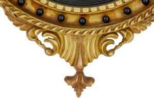 19th Century Carved Gilt Convex Mirror — thumbnail 6