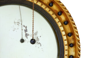 19th Century Carved Gilt Convex Mirror — thumbnail 9