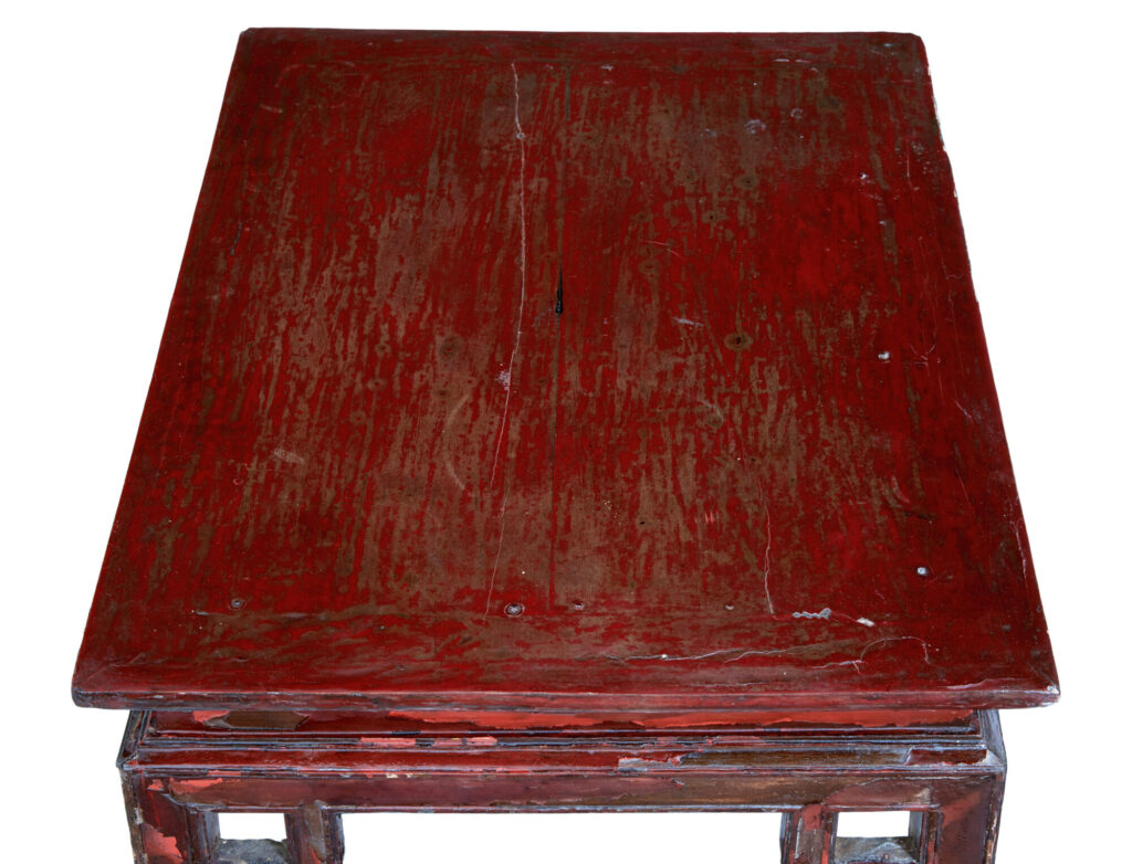 18th Century Red Lacquer Low Occasional Table — image 2