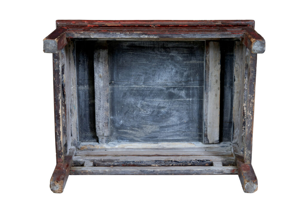 18th Century Red Lacquer Low Occasional Table — image 3