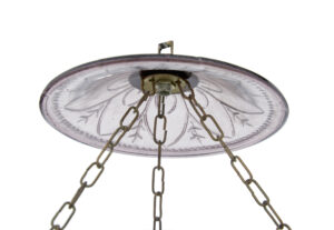Pair of Early 20th Century French Glass Hanging Lanterns — thumbnail 2