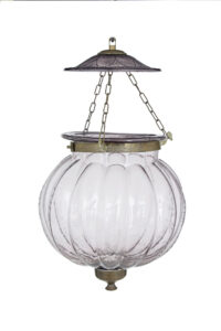 Pair of Early 20th Century French Glass Hanging Lanterns — thumbnail 7