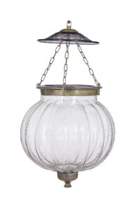 Pair of Early 20th Century French Glass Hanging Lanterns — thumbnail 8