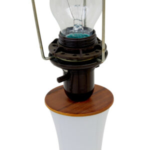 Pair of 1960’s White Glass Table Lamps by Bergboms — thumbnail 2