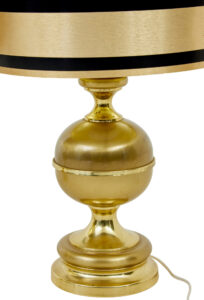 Large Pair of Scandinavian Modern Brass Table Lamps — thumbnail 3
