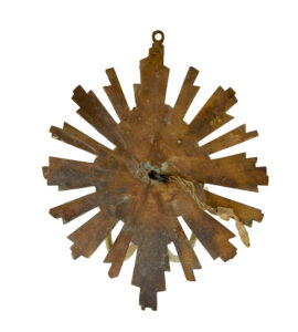 Quality Pair of Art Deco Gilt Sunburst Wall Sconces — thumbnail 3