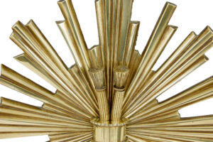 Quality Pair of Art Deco Gilt Sunburst Wall Sconces — thumbnail 4