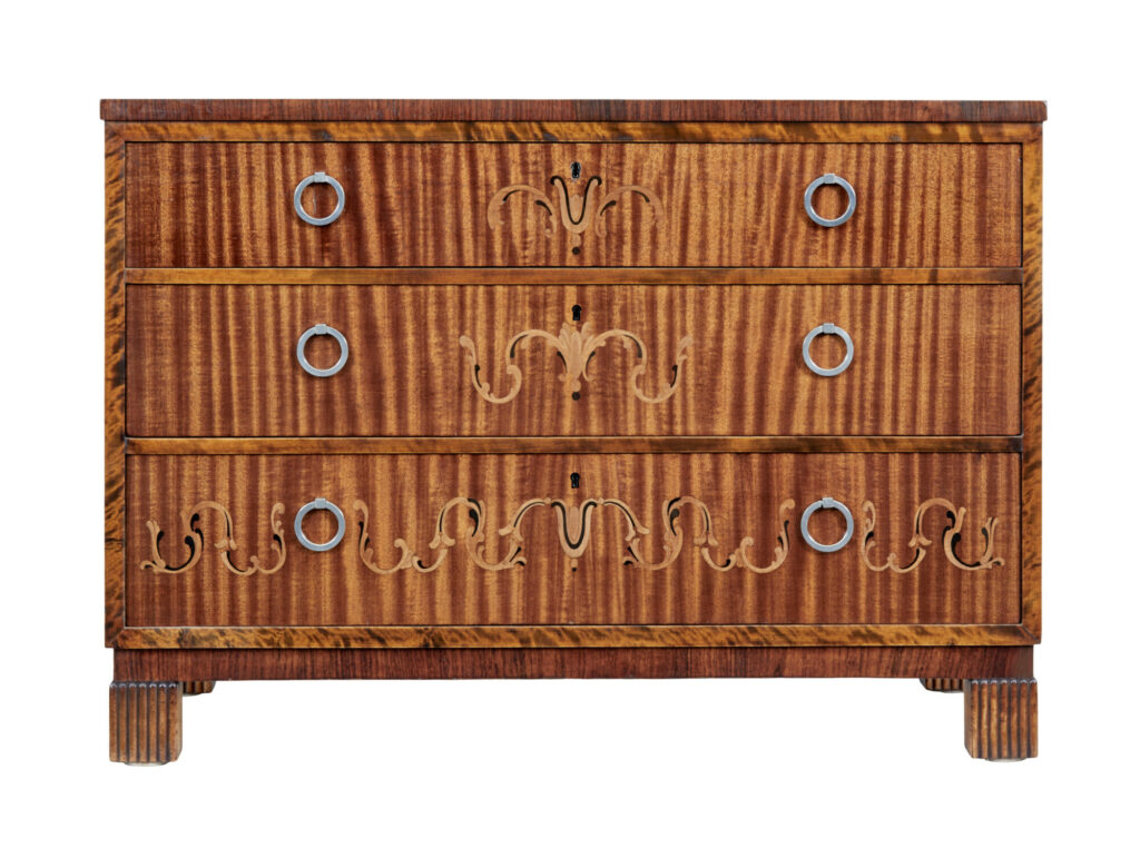 20th Century Art Deco Inlaid Chest of Drawers — image 8