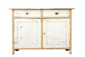 RUSTIC 19TH CENTURY PAINTED SWEDISH PINE CUPBOARD