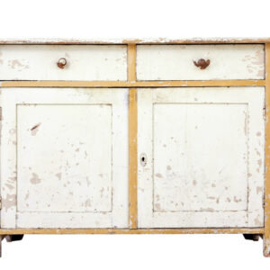 RUSTIC 19TH CENTURY PAINTED SWEDISH PINE CUPBOARD