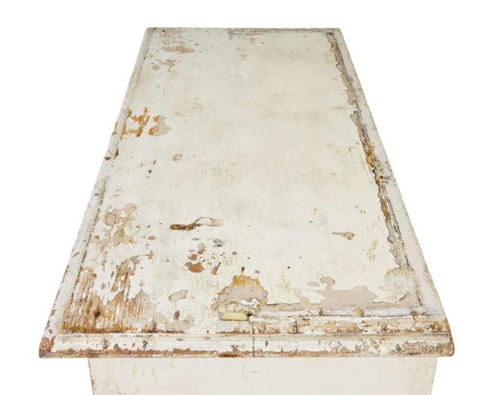 Rustic 19th Century Painted Swedish Pine Cupboard — image 3