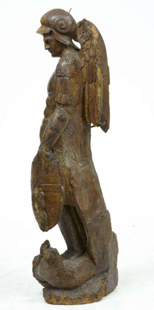 17th Century Carved Oak Gothic Figure — image 3