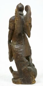17th Century Carved Oak Gothic Figure — thumbnail 2