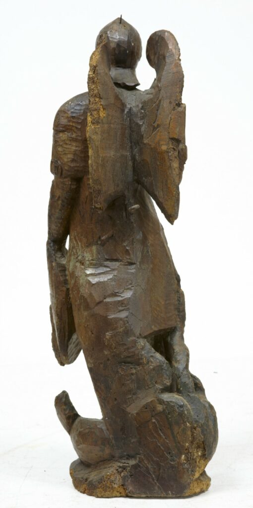 17th Century Carved Oak Gothic Figure — image 2
