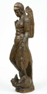 17th Century Carved Oak Gothic Figure — thumbnail 5