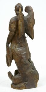 17th Century Carved Oak Gothic Figure — thumbnail 4